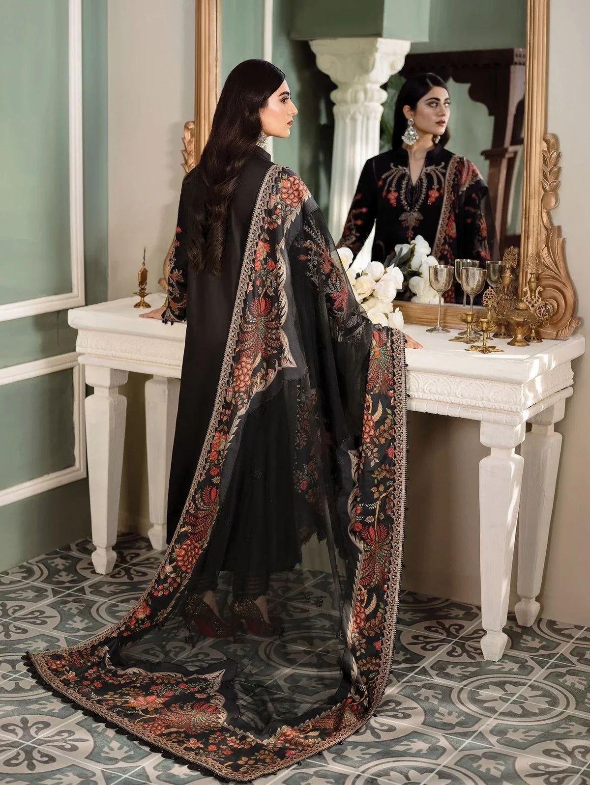 MARIA B Sateen Lawn Fully Embroidered