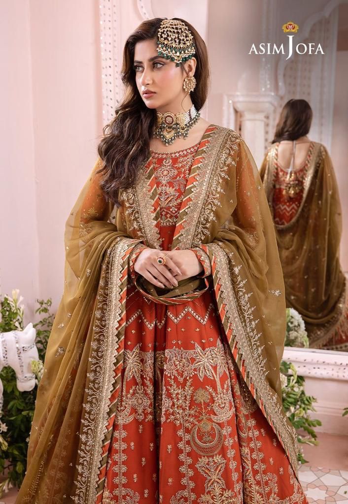 Asim Jofa – Luxury Chiffon Frock Replica
