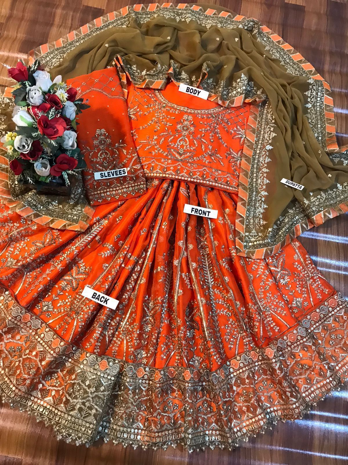Asim Jofa – Luxury Chiffon Frock Replica