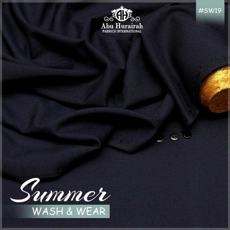 Premium Black Wash & Wear Suit