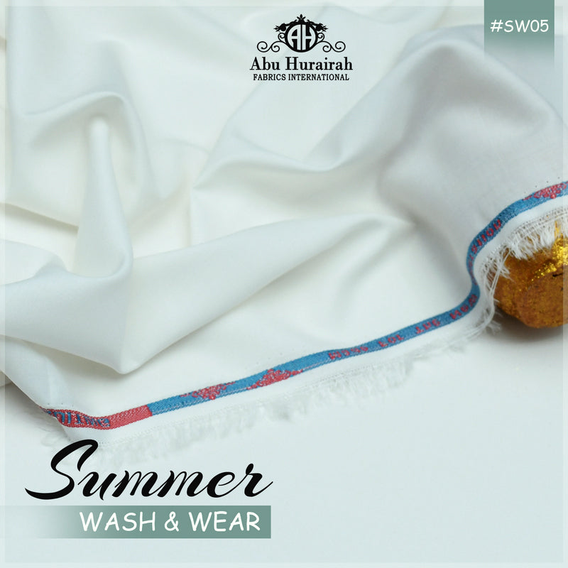 Premium White Wash & Wear Suit