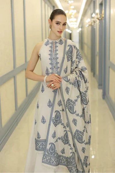 Bareeze Embroidered Dhanak Unstitched 3Piece D-001