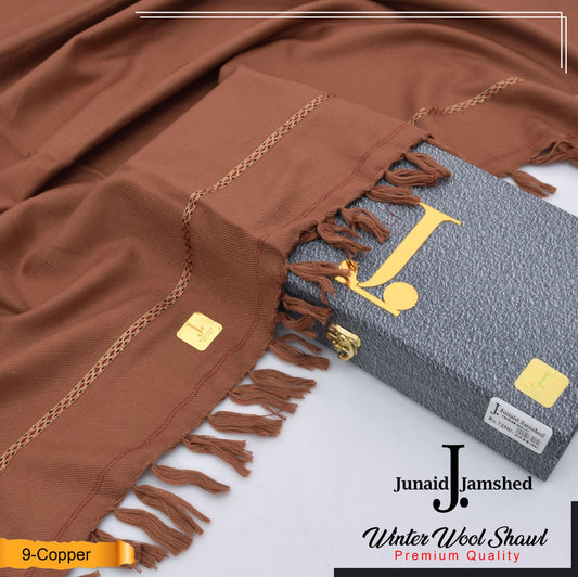 J. Men Premium Wool Shawl Copper D-008