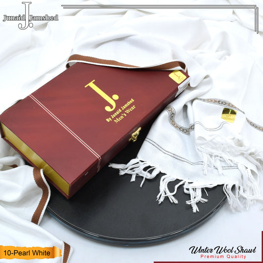 J. Men Exclusive Shawl D-010 (Pearl White)
